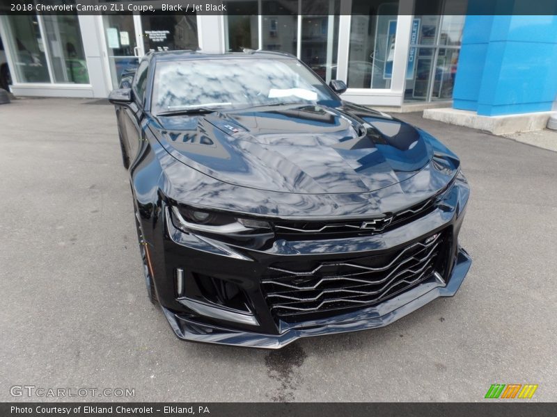 Black / Jet Black 2018 Chevrolet Camaro ZL1 Coupe