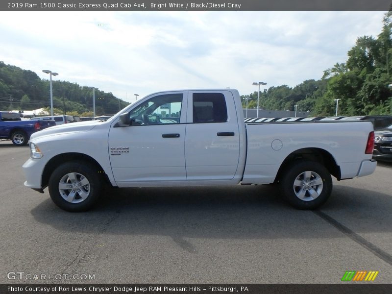 Bright White / Black/Diesel Gray 2019 Ram 1500 Classic Express Quad Cab 4x4