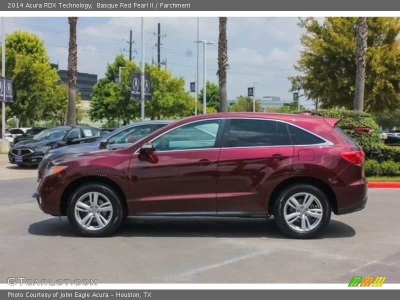 Basque Red Pearl II / Parchment 2014 Acura RDX Technology