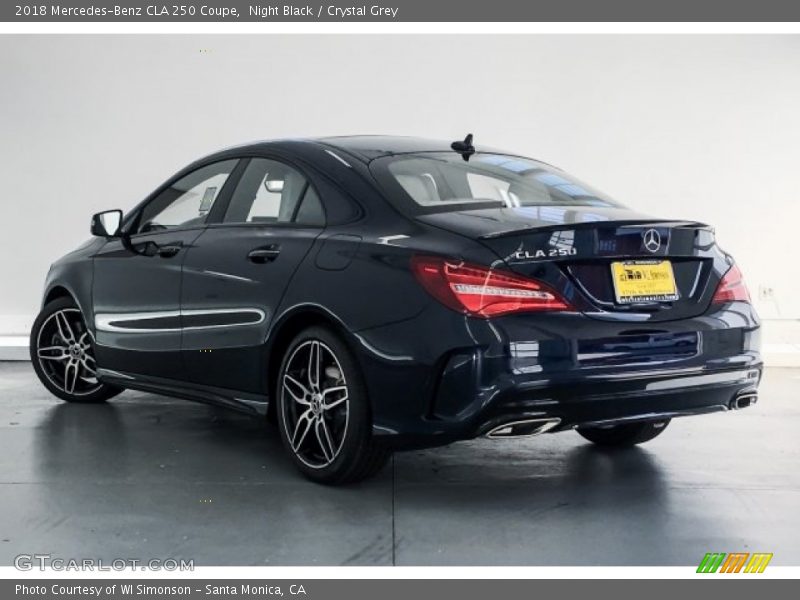Night Black / Crystal Grey 2018 Mercedes-Benz CLA 250 Coupe