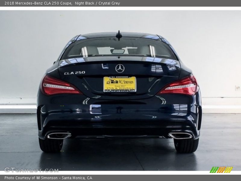 Night Black / Crystal Grey 2018 Mercedes-Benz CLA 250 Coupe