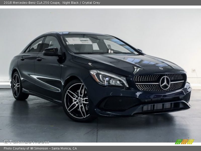 Night Black / Crystal Grey 2018 Mercedes-Benz CLA 250 Coupe