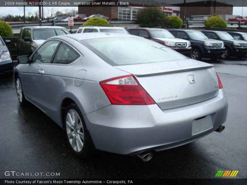Alabaster Silver Metallic / Black 2009 Honda Accord EX-L V6 Coupe