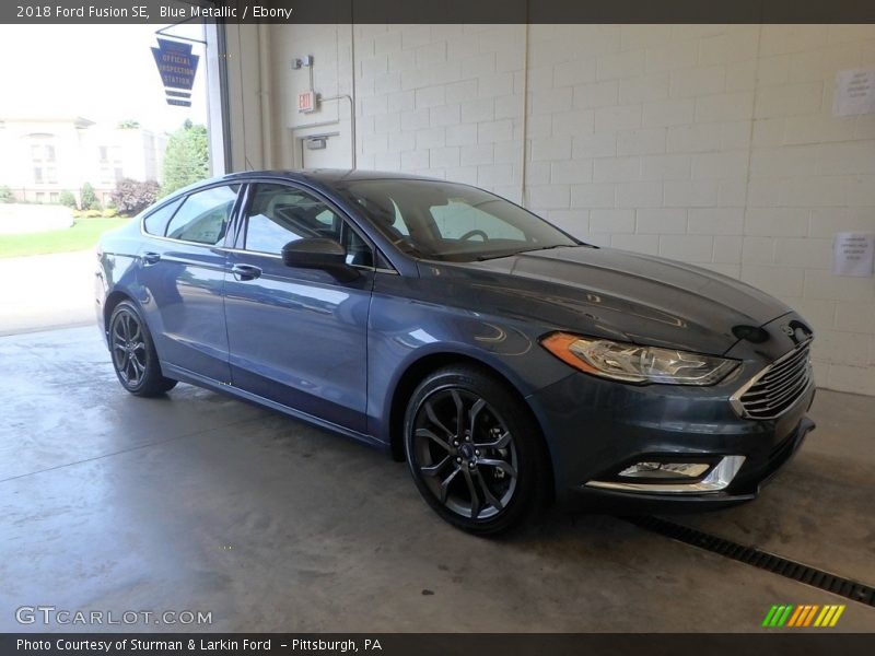 Blue Metallic / Ebony 2018 Ford Fusion SE