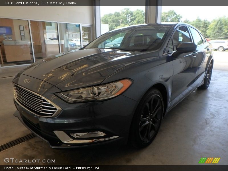 Blue Metallic / Ebony 2018 Ford Fusion SE