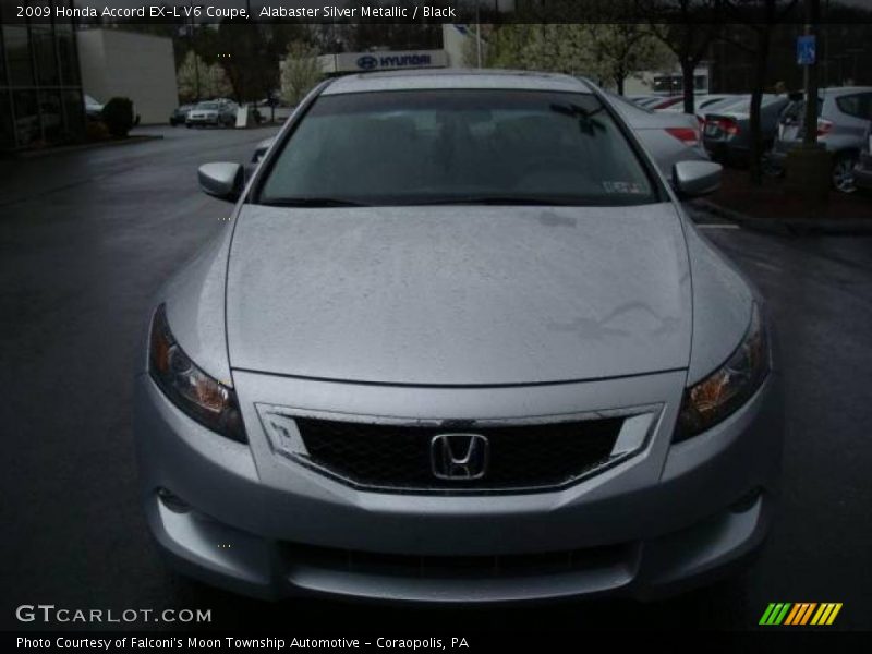 Alabaster Silver Metallic / Black 2009 Honda Accord EX-L V6 Coupe