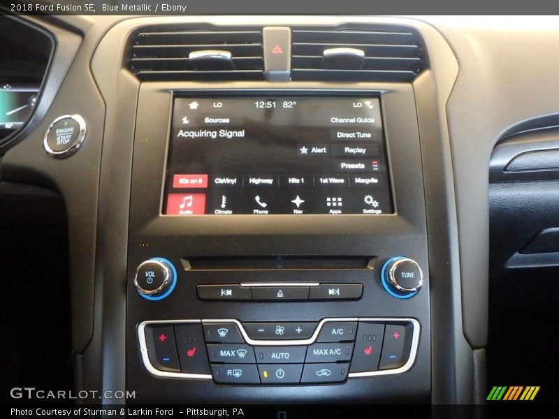 Blue Metallic / Ebony 2018 Ford Fusion SE