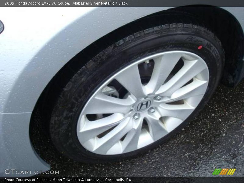 Alabaster Silver Metallic / Black 2009 Honda Accord EX-L V6 Coupe