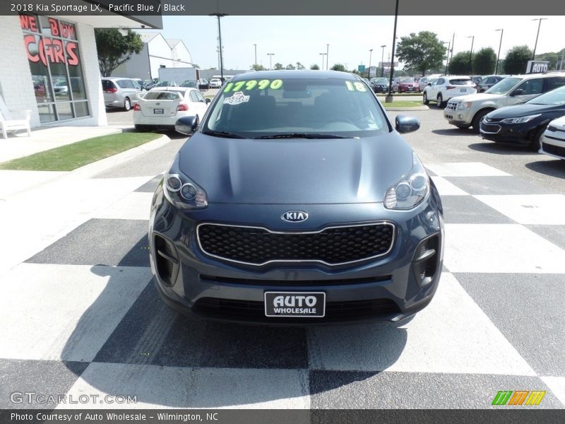 Pacific Blue / Black 2018 Kia Sportage LX