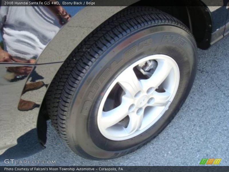 Ebony Black / Beige 2008 Hyundai Santa Fe GLS 4WD