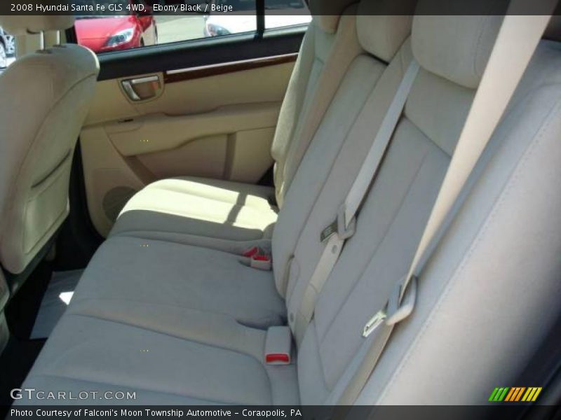 Ebony Black / Beige 2008 Hyundai Santa Fe GLS 4WD