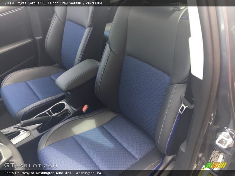 Falcon Gray metallic / Vivid Blue 2019 Toyota Corolla SE