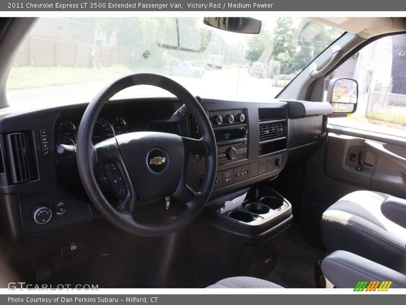 Victory Red / Medium Pewter 2011 Chevrolet Express LT 3500 Extended Passenger Van