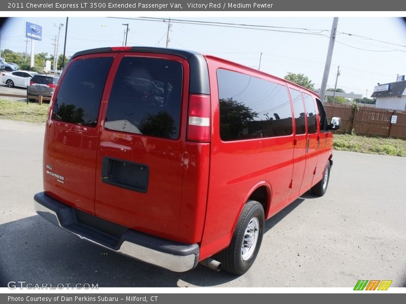 Victory Red / Medium Pewter 2011 Chevrolet Express LT 3500 Extended Passenger Van