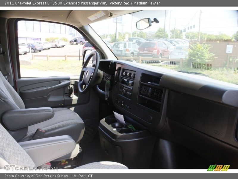 Victory Red / Medium Pewter 2011 Chevrolet Express LT 3500 Extended Passenger Van