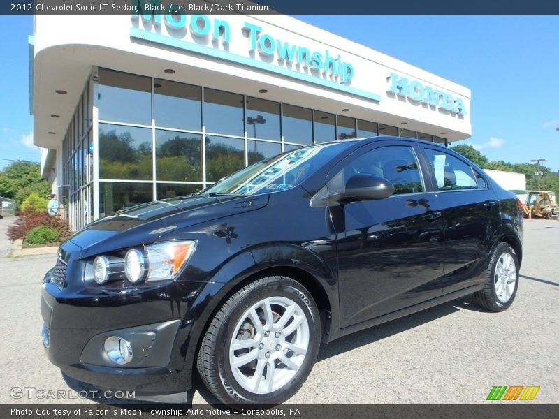 Black / Jet Black/Dark Titanium 2012 Chevrolet Sonic LT Sedan
