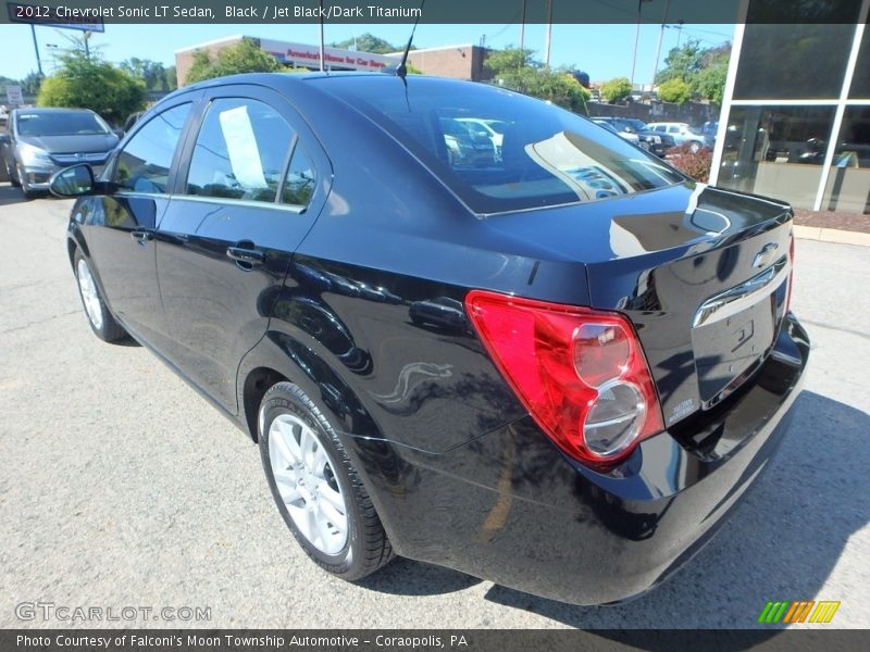 Black / Jet Black/Dark Titanium 2012 Chevrolet Sonic LT Sedan