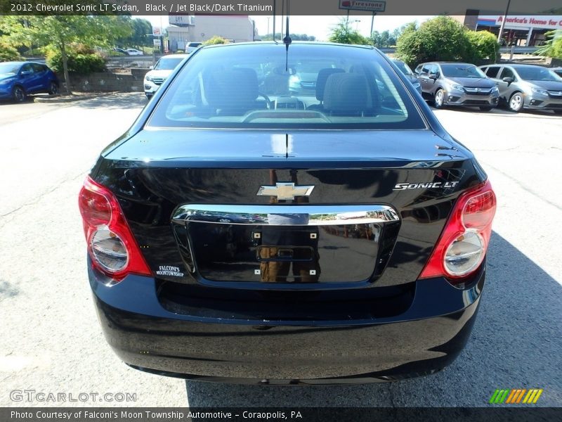Black / Jet Black/Dark Titanium 2012 Chevrolet Sonic LT Sedan