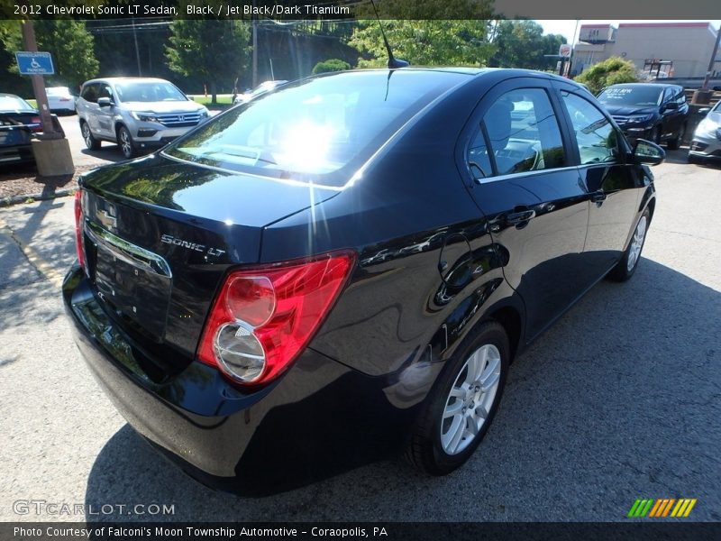 Black / Jet Black/Dark Titanium 2012 Chevrolet Sonic LT Sedan