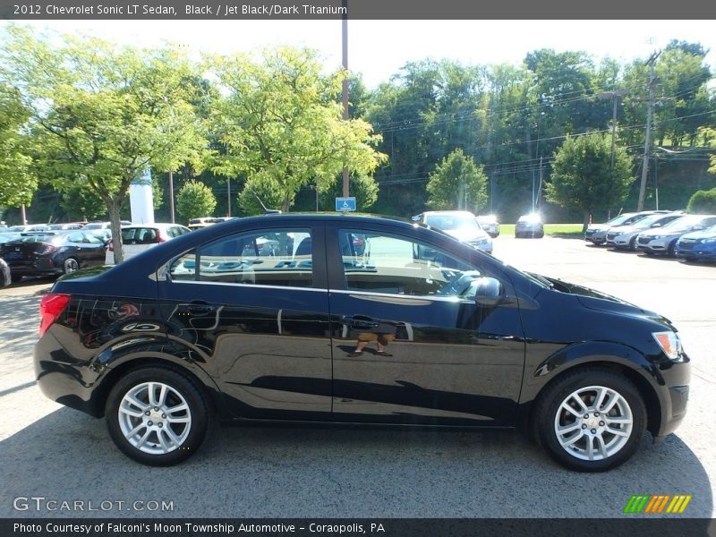 Black / Jet Black/Dark Titanium 2012 Chevrolet Sonic LT Sedan