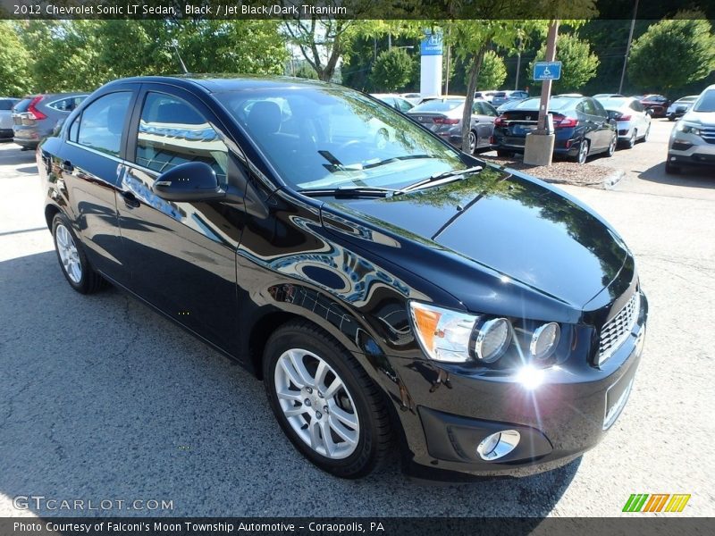 Black / Jet Black/Dark Titanium 2012 Chevrolet Sonic LT Sedan