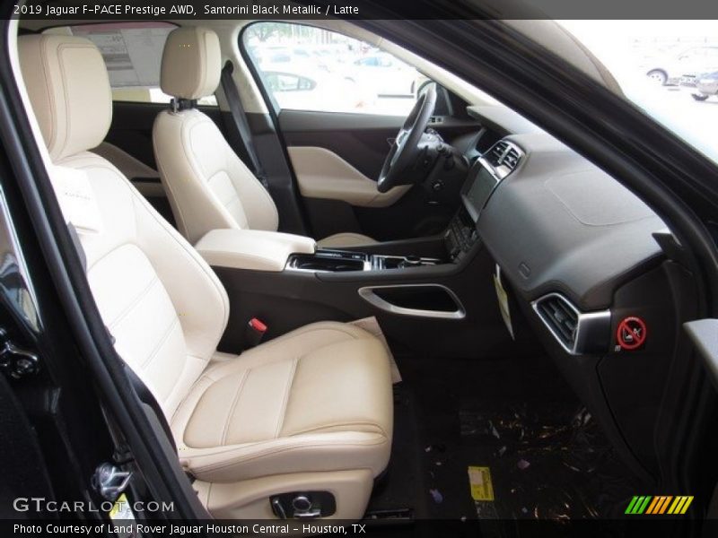 Santorini Black Metallic / Latte 2019 Jaguar F-PACE Prestige AWD