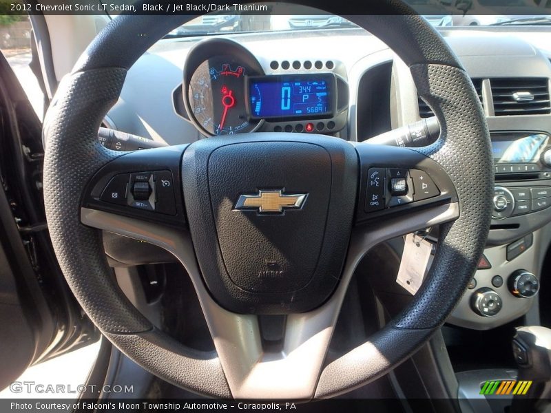Black / Jet Black/Dark Titanium 2012 Chevrolet Sonic LT Sedan