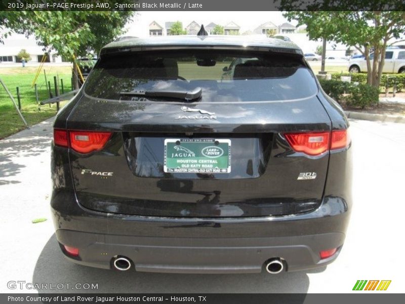 Santorini Black Metallic / Latte 2019 Jaguar F-PACE Prestige AWD