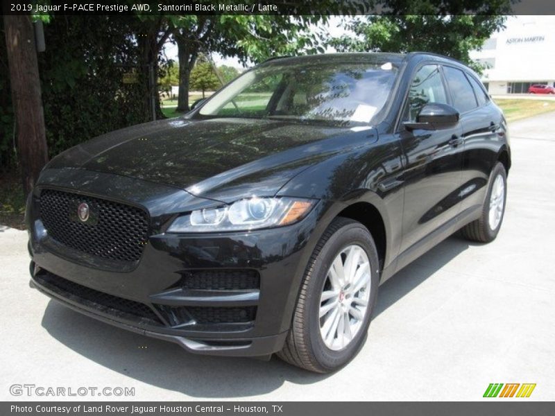 Santorini Black Metallic / Latte 2019 Jaguar F-PACE Prestige AWD