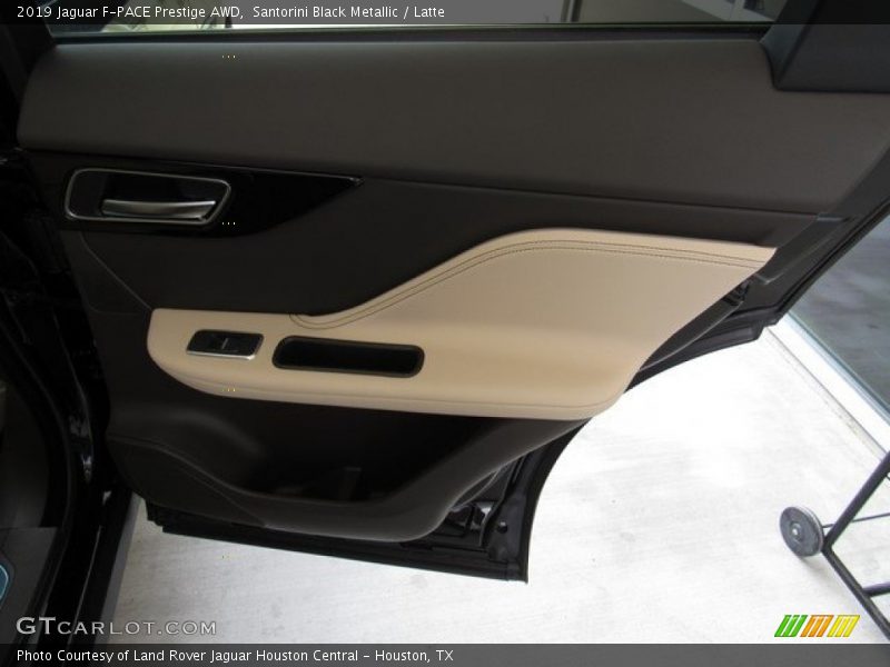 Santorini Black Metallic / Latte 2019 Jaguar F-PACE Prestige AWD