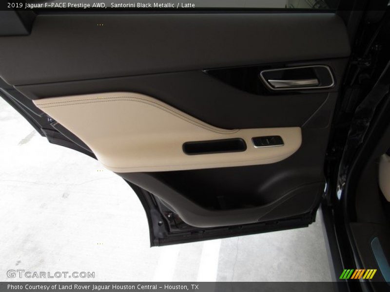 Santorini Black Metallic / Latte 2019 Jaguar F-PACE Prestige AWD