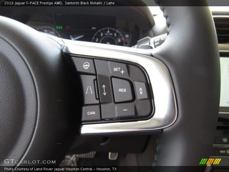 Santorini Black Metallic / Latte 2019 Jaguar F-PACE Prestige AWD