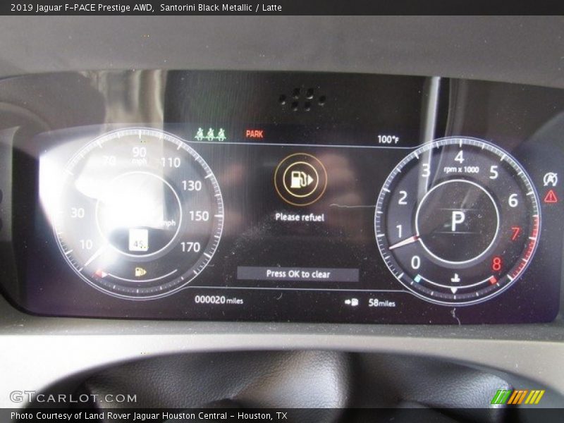Santorini Black Metallic / Latte 2019 Jaguar F-PACE Prestige AWD