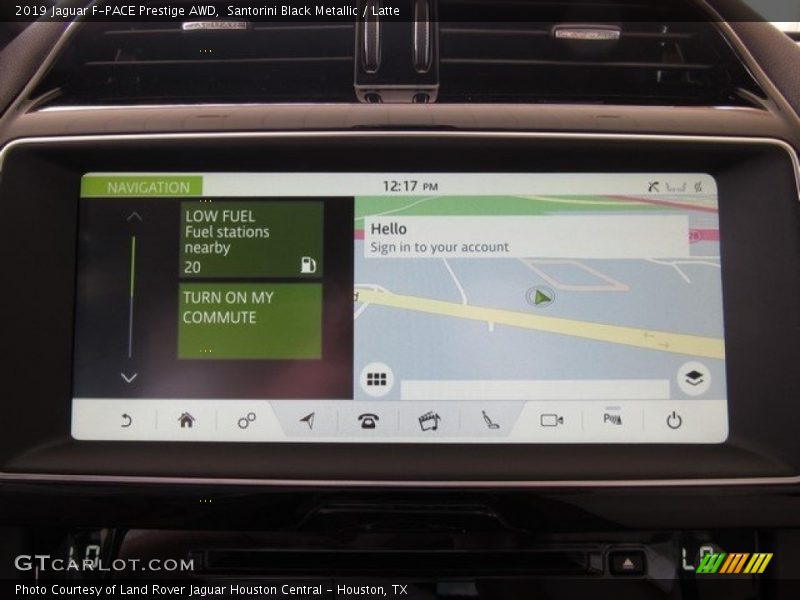 Santorini Black Metallic / Latte 2019 Jaguar F-PACE Prestige AWD