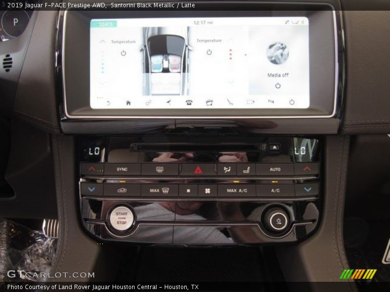 Santorini Black Metallic / Latte 2019 Jaguar F-PACE Prestige AWD