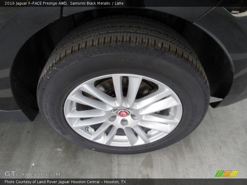 Santorini Black Metallic / Latte 2019 Jaguar F-PACE Prestige AWD