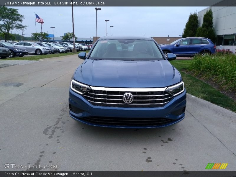 Blue Silk Metallic / Dark Beige 2019 Volkswagen Jetta SEL