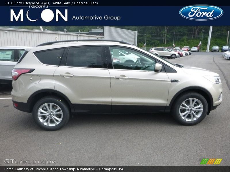 White Gold / Charcoal Black 2018 Ford Escape SE 4WD