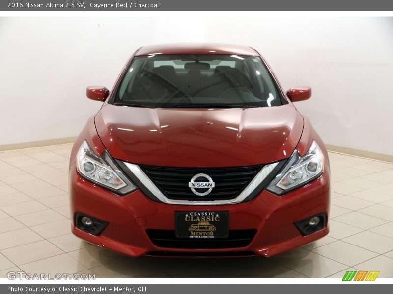 Cayenne Red / Charcoal 2016 Nissan Altima 2.5 SV