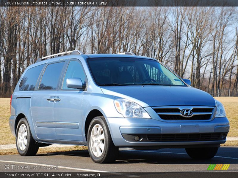 South Pacific Blue / Gray 2007 Hyundai Entourage Limited