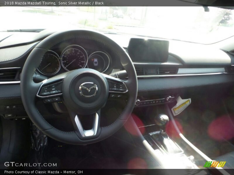 Sonic Silver Metallic / Black 2018 Mazda Mazda6 Touring