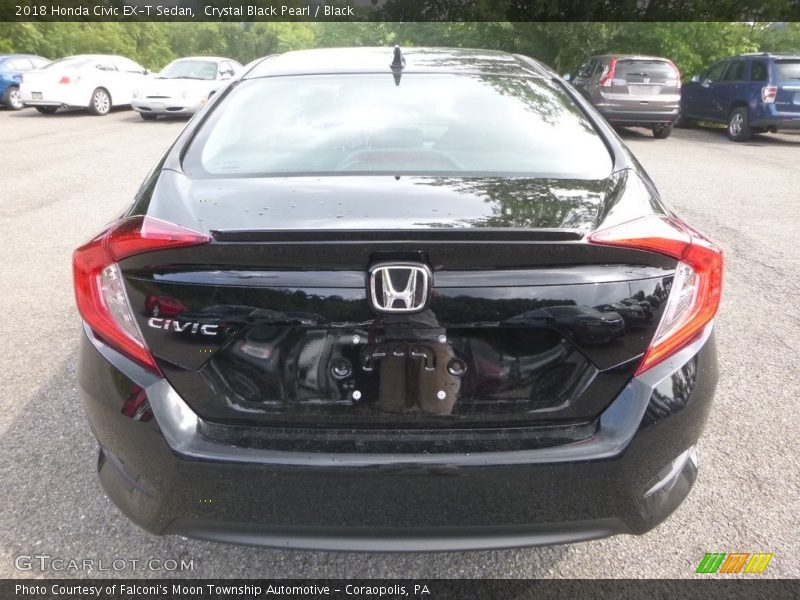 Crystal Black Pearl / Black 2018 Honda Civic EX-T Sedan