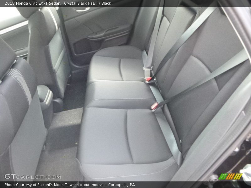 Crystal Black Pearl / Black 2018 Honda Civic EX-T Sedan