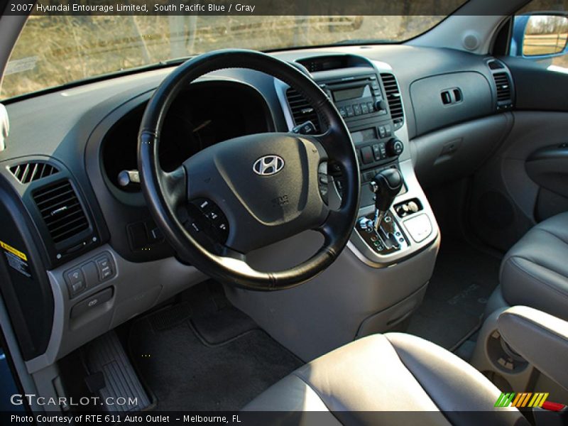 South Pacific Blue / Gray 2007 Hyundai Entourage Limited