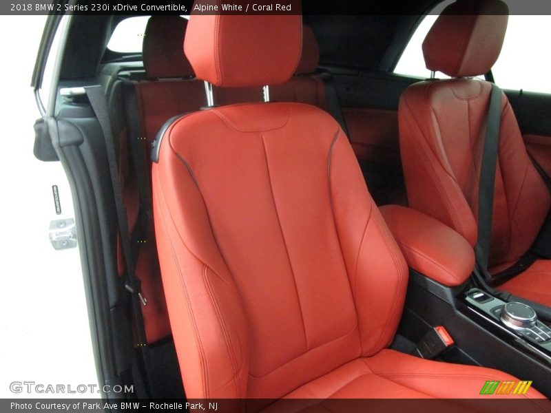 Alpine White / Coral Red 2018 BMW 2 Series 230i xDrive Convertible