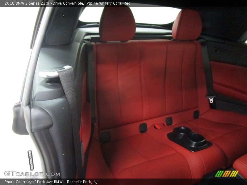 Alpine White / Coral Red 2018 BMW 2 Series 230i xDrive Convertible