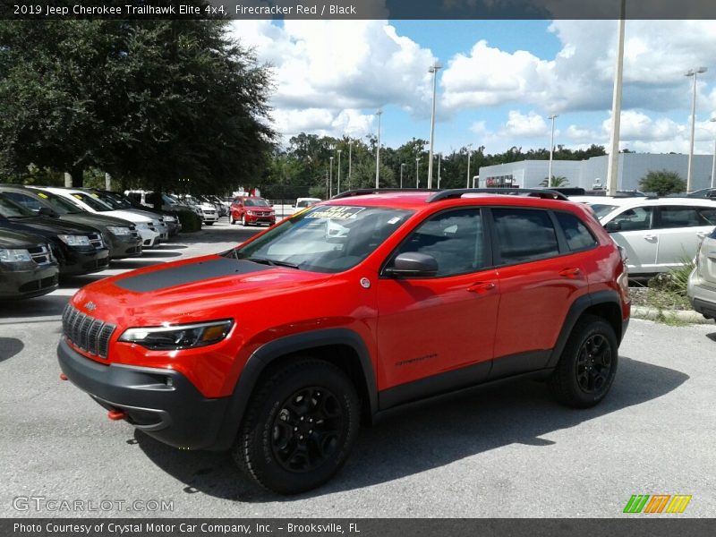 Firecracker Red / Black 2019 Jeep Cherokee Trailhawk Elite 4x4