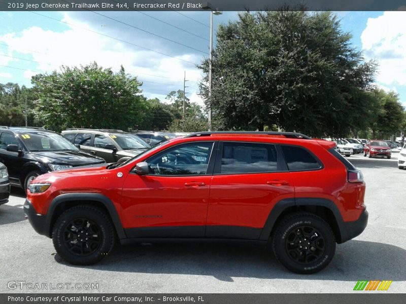 Firecracker Red / Black 2019 Jeep Cherokee Trailhawk Elite 4x4