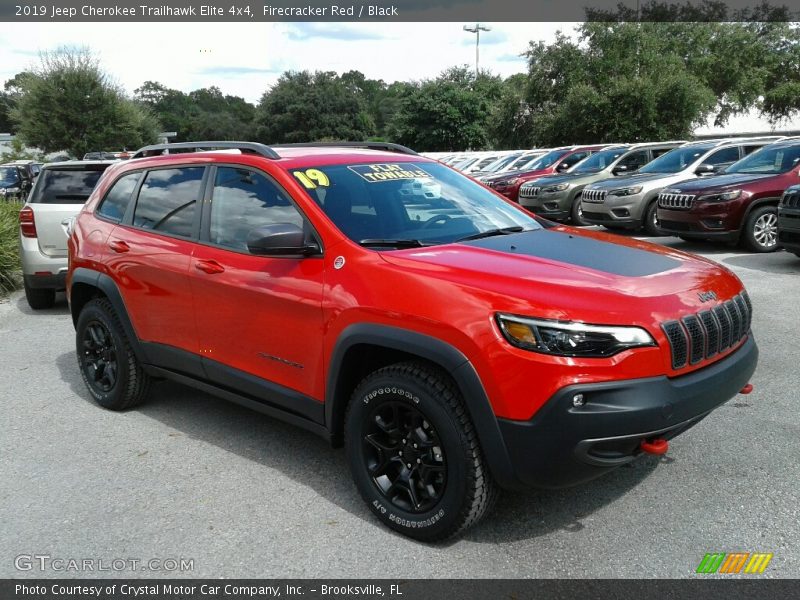 Firecracker Red / Black 2019 Jeep Cherokee Trailhawk Elite 4x4