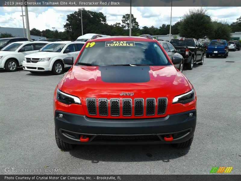 Firecracker Red / Black 2019 Jeep Cherokee Trailhawk Elite 4x4